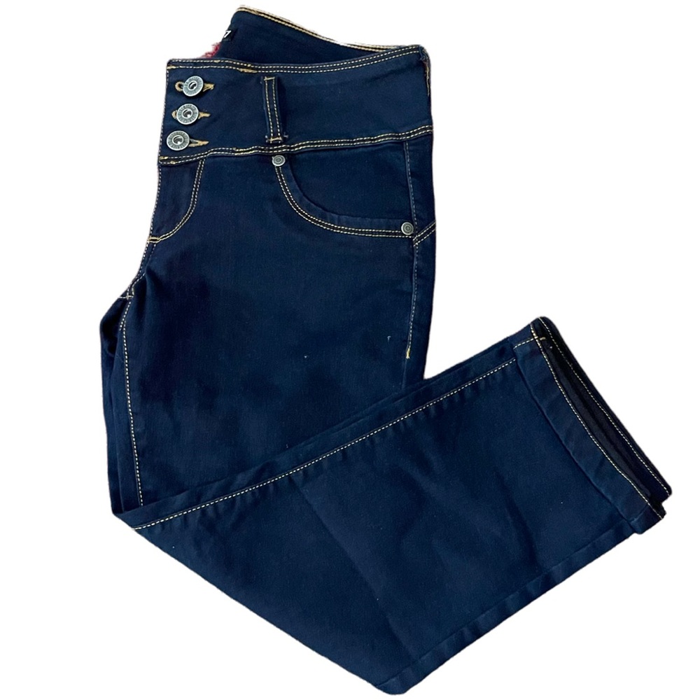 Padded Denim Capri Size 5